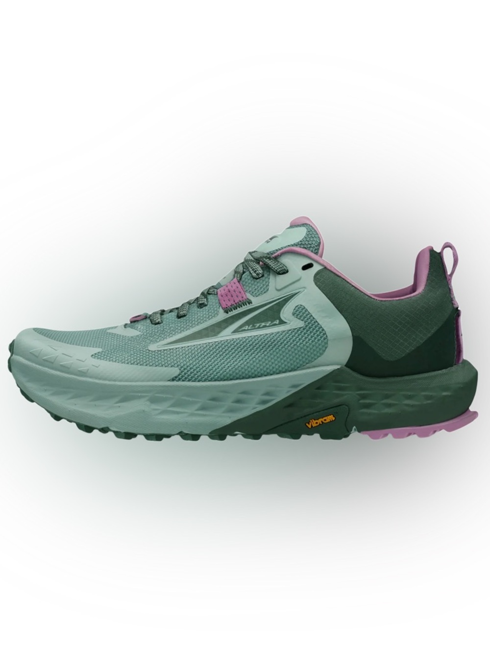Altra Women's Trail Running Shoe in Seafoam Green and Purple